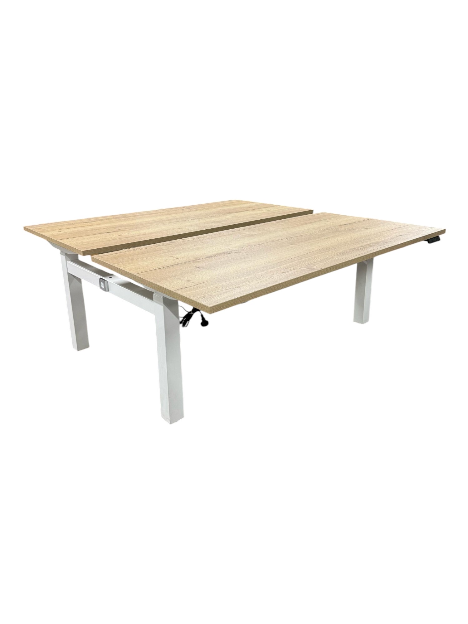 Elektrisch verstelbaar Duo Bureau Ahrend Wit